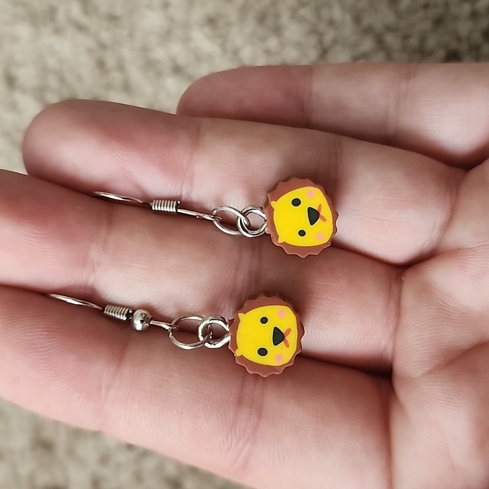 Lion Face  Earrings